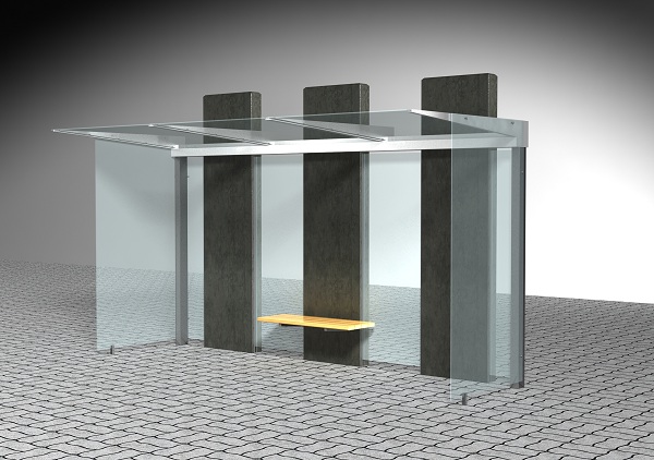 CAD Modell der Wartehalle TriStone
