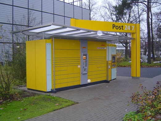 Eine Packstation für die Deutsche Post